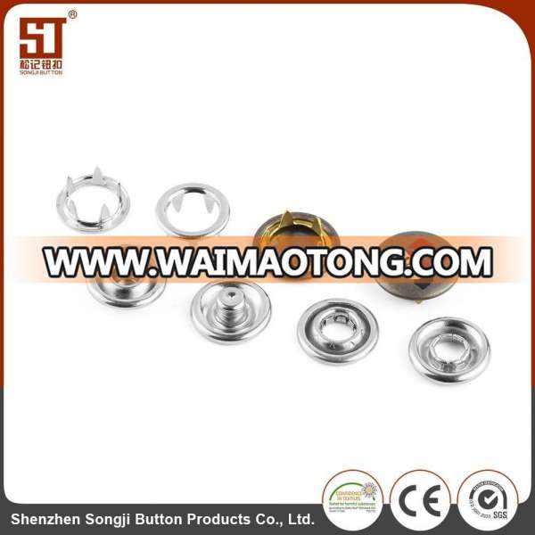 Custom Simple Round Metal Press Snap Jeans Button