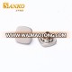 Luxury high polished Pearl Nickel color square metal snap button