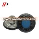 Lead-free custom made logo 17mm round black nickel plating denim blue zinc alloy shanks jeans copper button