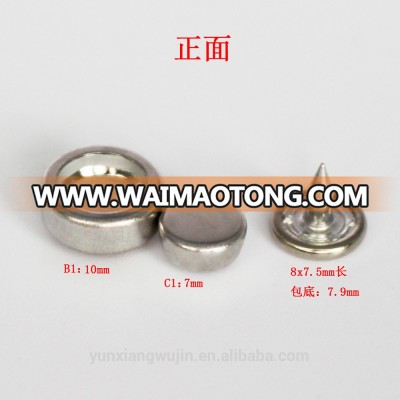 Stock Italian Style Press Snap Spring Button Stud